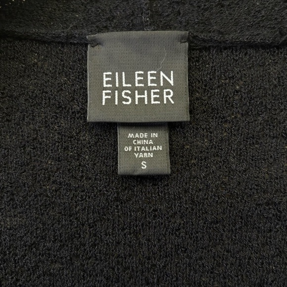 Eileen Fisher Wool Midi Dress Textured Knit Wrap V-Neck Small - Picture 8 of 12